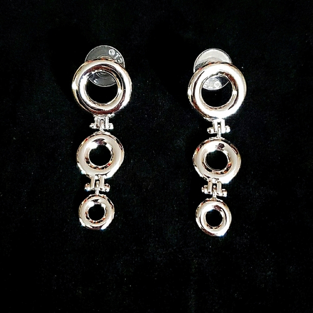 Silver Tone Fashion Earrings by Monet